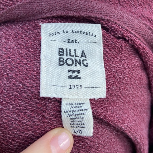 Billabong Maroon V-neck Sweater - Picture 5 of 5